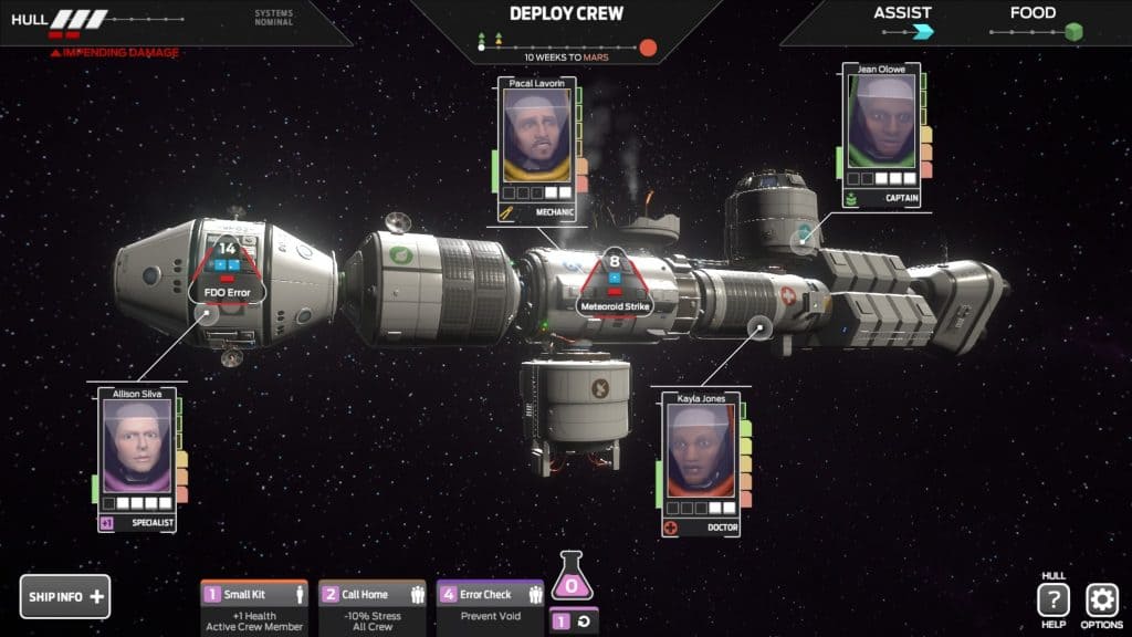 Tharsis video game review screenshot