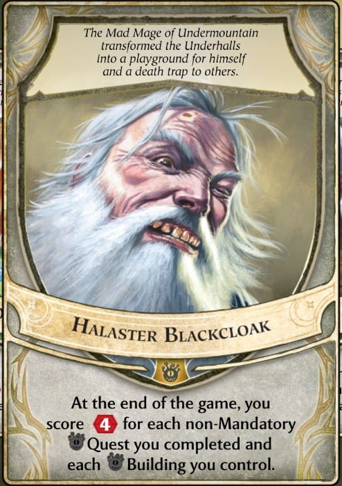 Halaster Blackcloak Lords of Waterdeep Lord Card