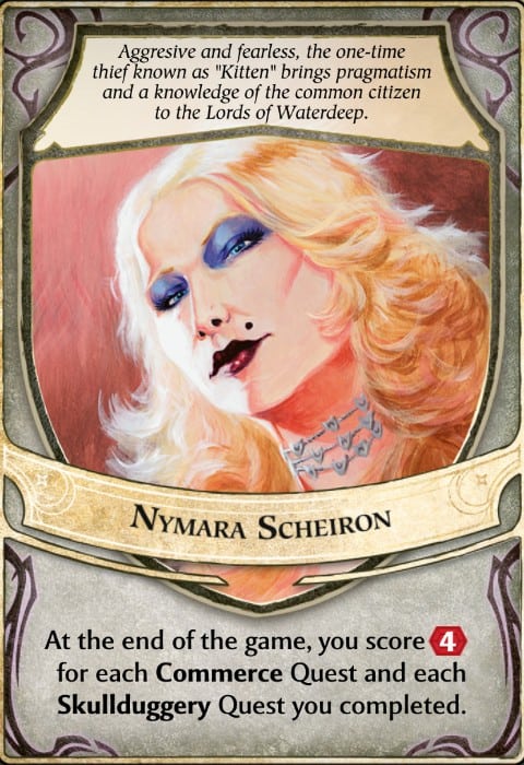 Nymara Scheiron Lords of Waterdeep Lord Card