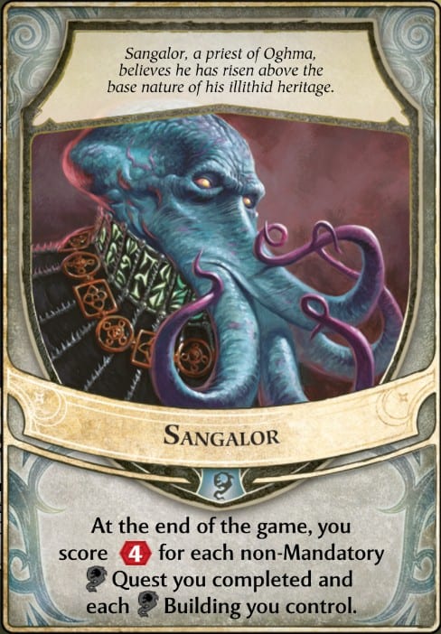 Sangalor Lords of Waterdeep Lord Card.