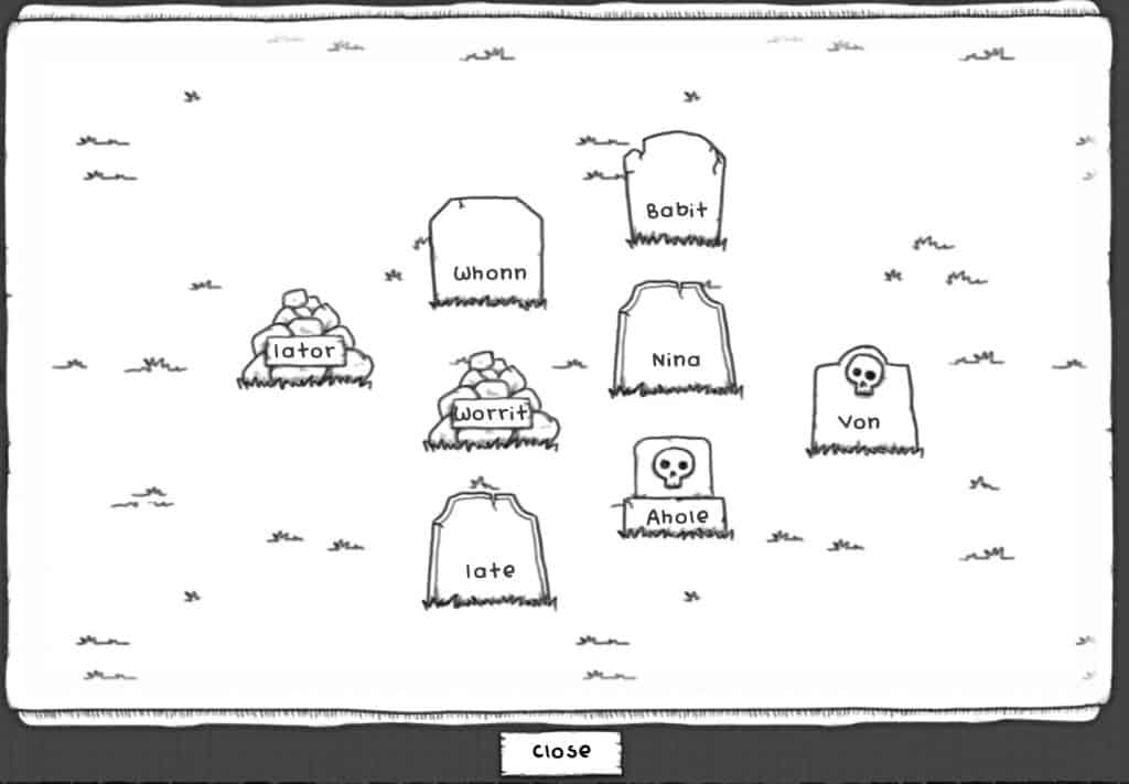 Guild of Dungeoneering Graveyard Screenshot