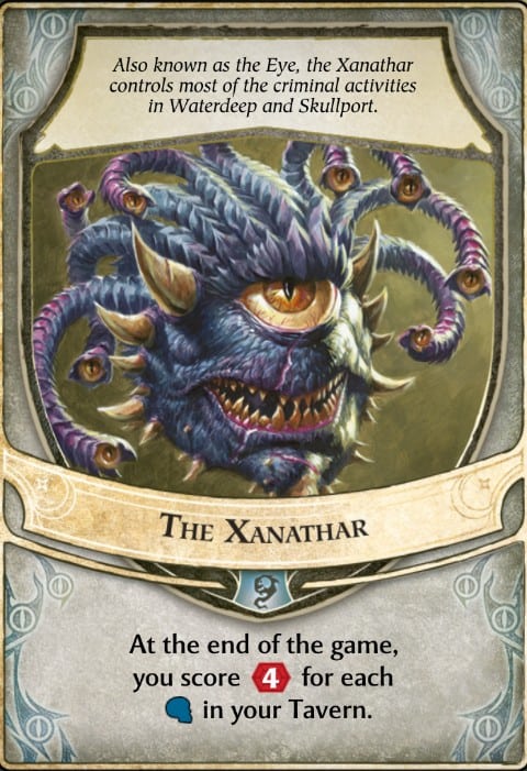 The Xanathar Lords of Waterdeep Lord Card