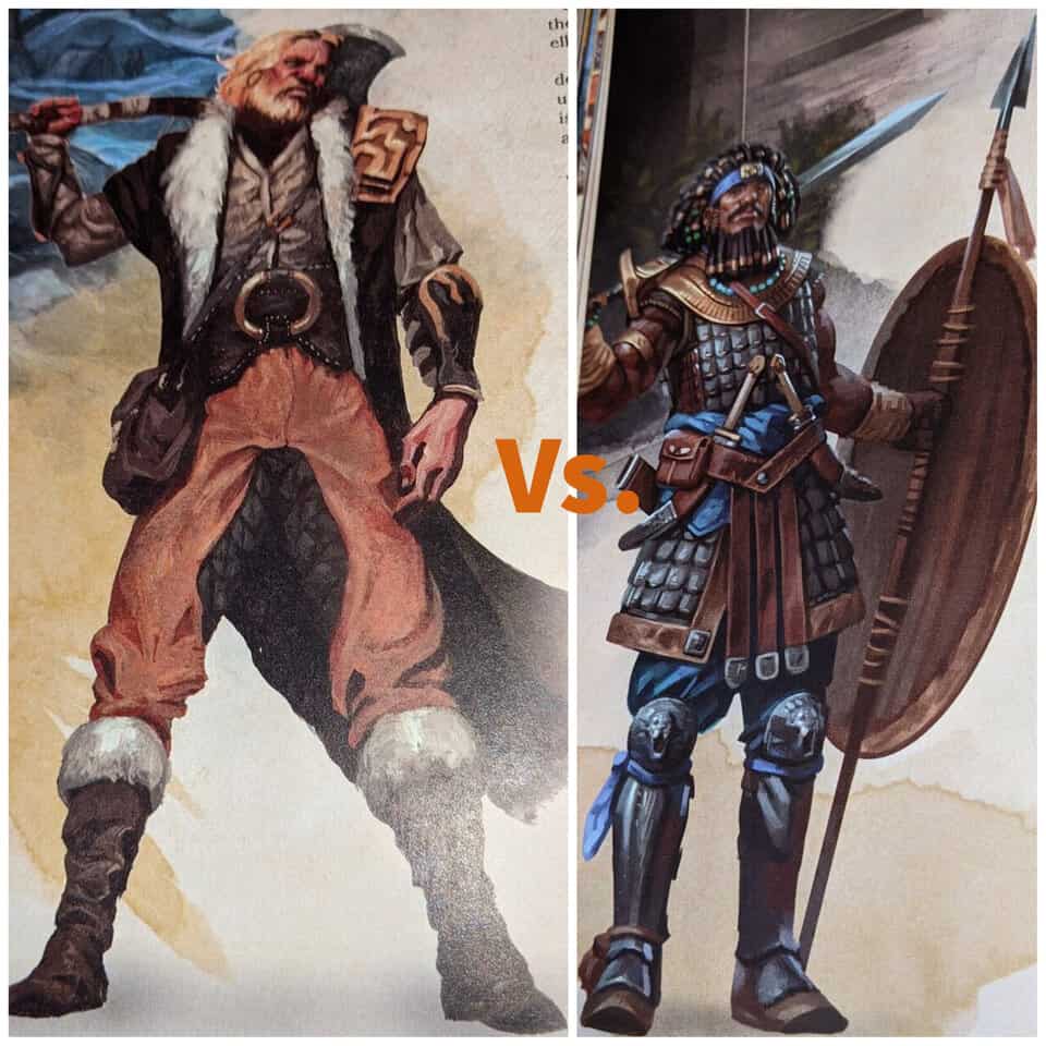 5E fighter vs barbarian