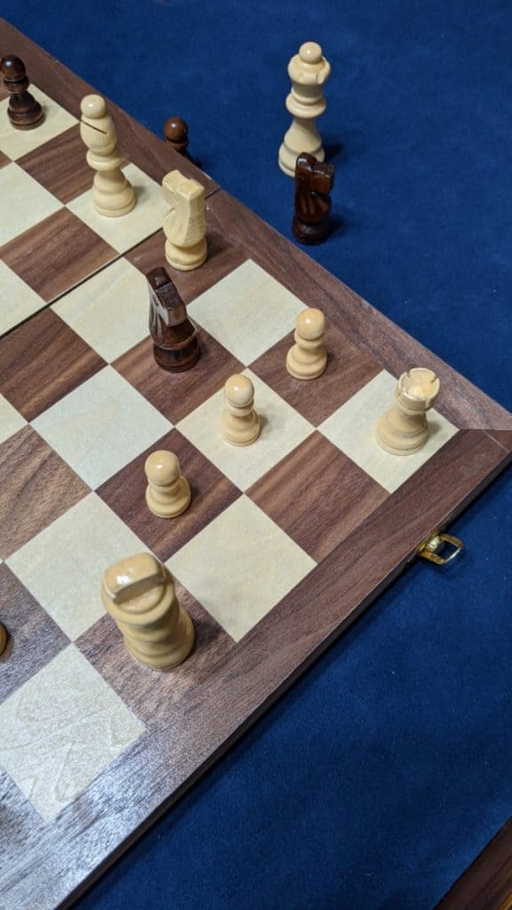 space in castle is threatened chess