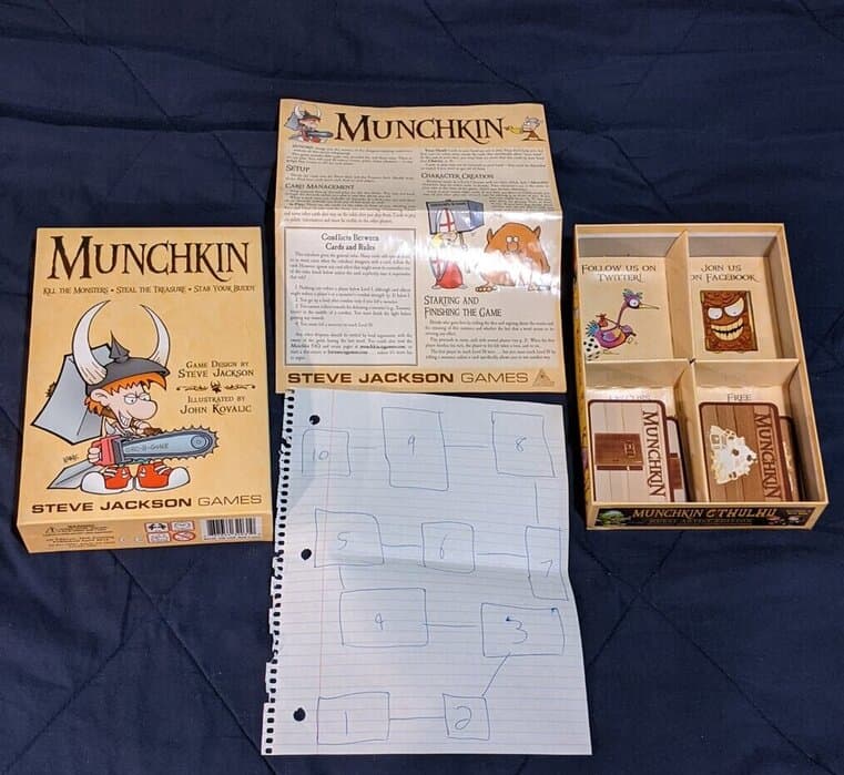 Munchkin boardgame pieces