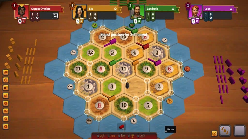 Settlers Catan Blocking Map