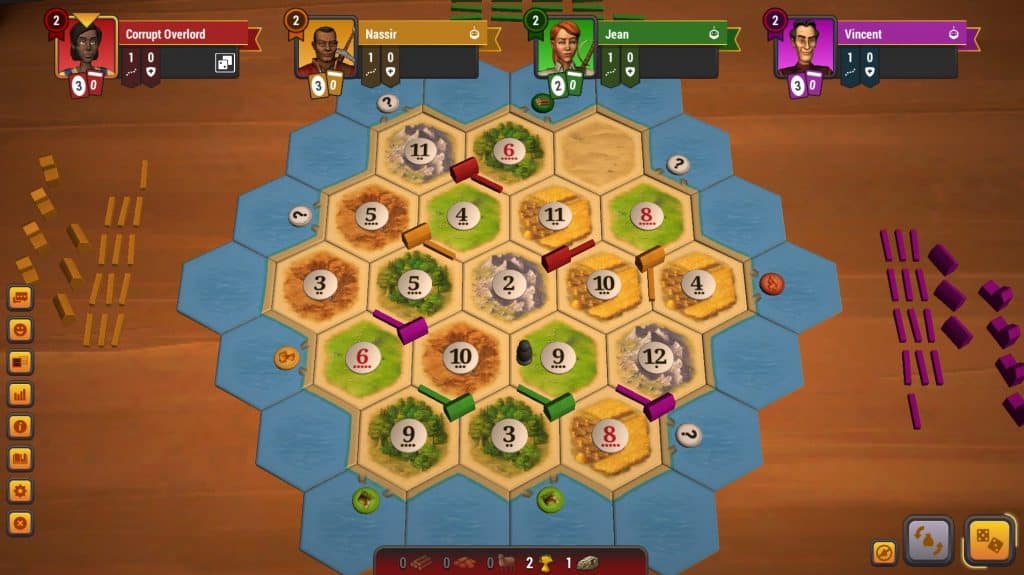 rare resources Settlers Catan