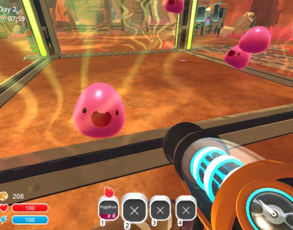 happy red slimes slime ranchers