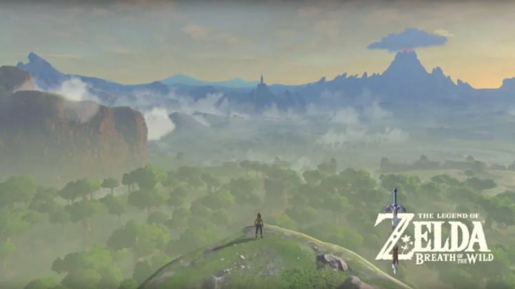 Zelda Breath of the Wild opening screen