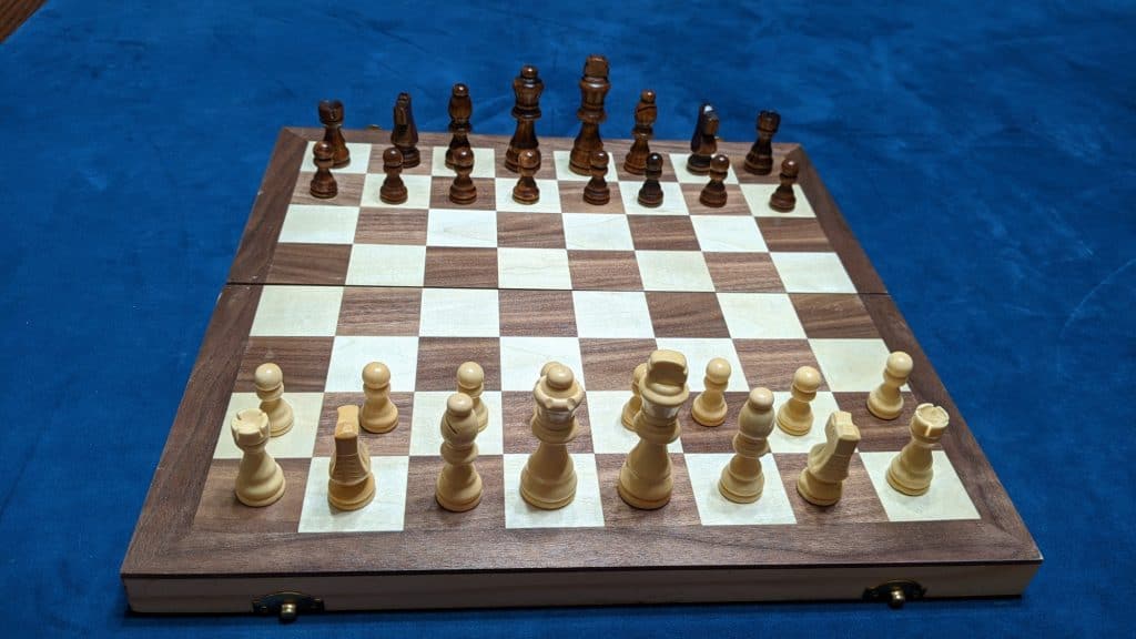 chess board setup