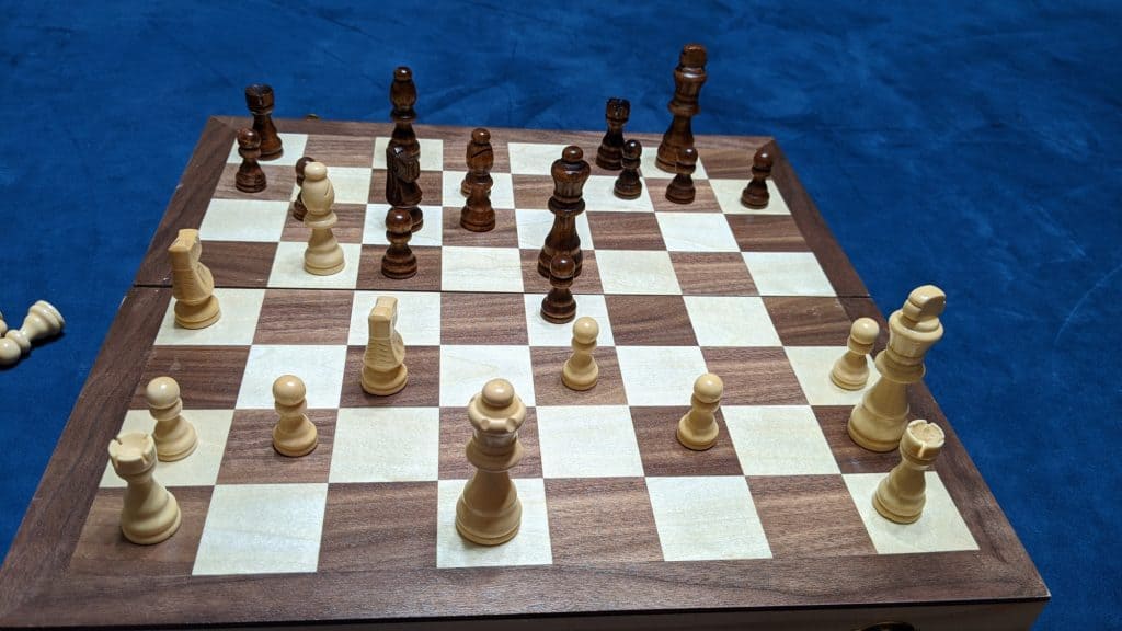 chess game in progress