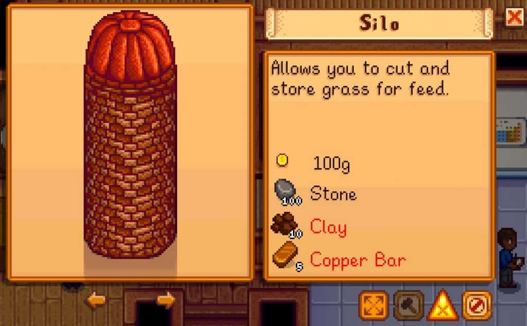 silo cost stardew valley