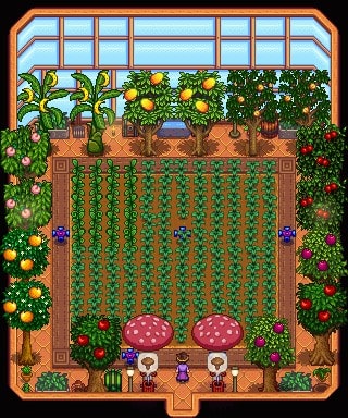 Stardew Valley fruit trees greenhouse