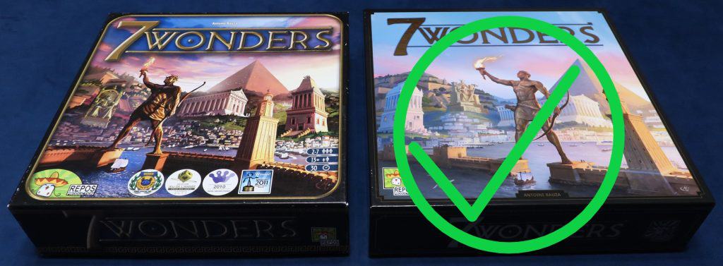 7 Wonders 1st ed and 2nd ed winner