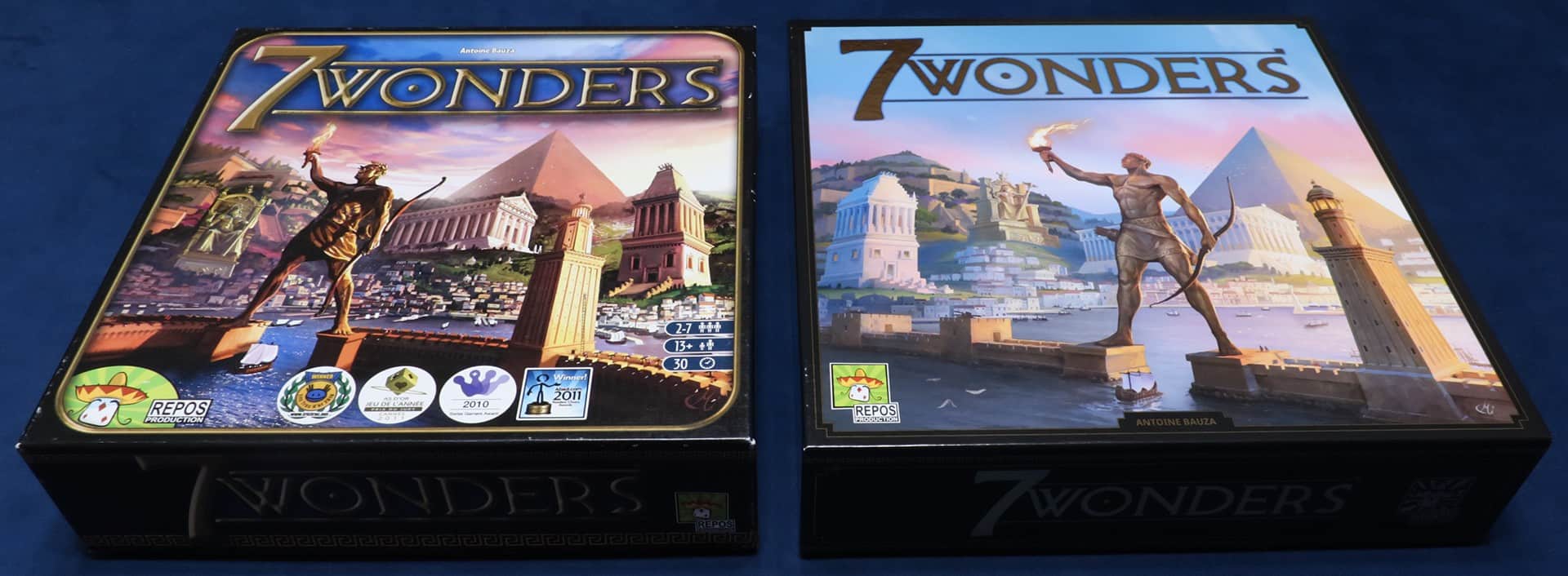 7 Wonders 1st edition and 2nd edition