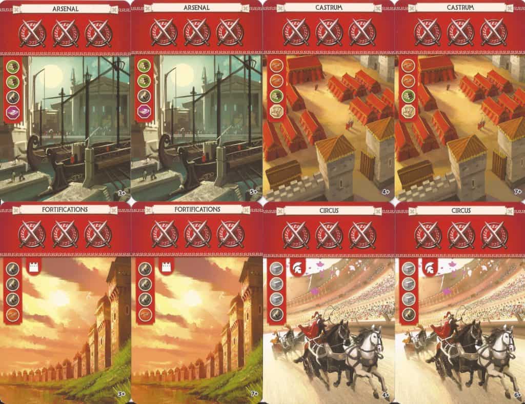 7 Wonders 2nd edition military cards