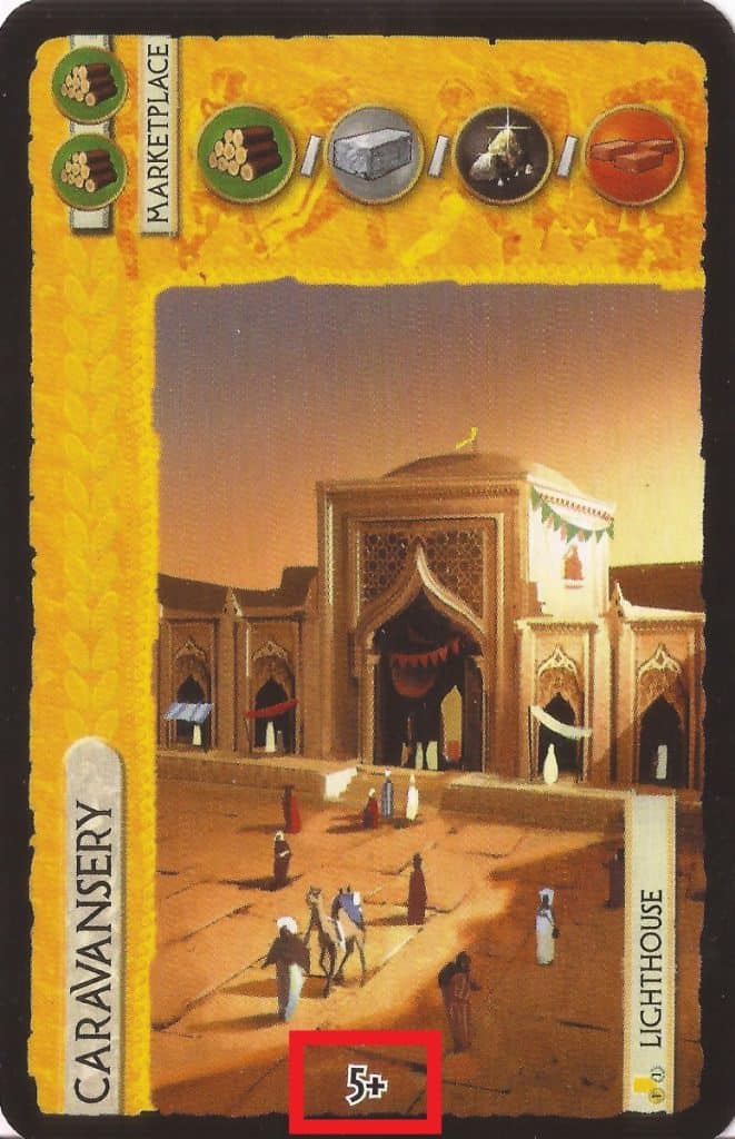 7 Wonders Caravansery card player count