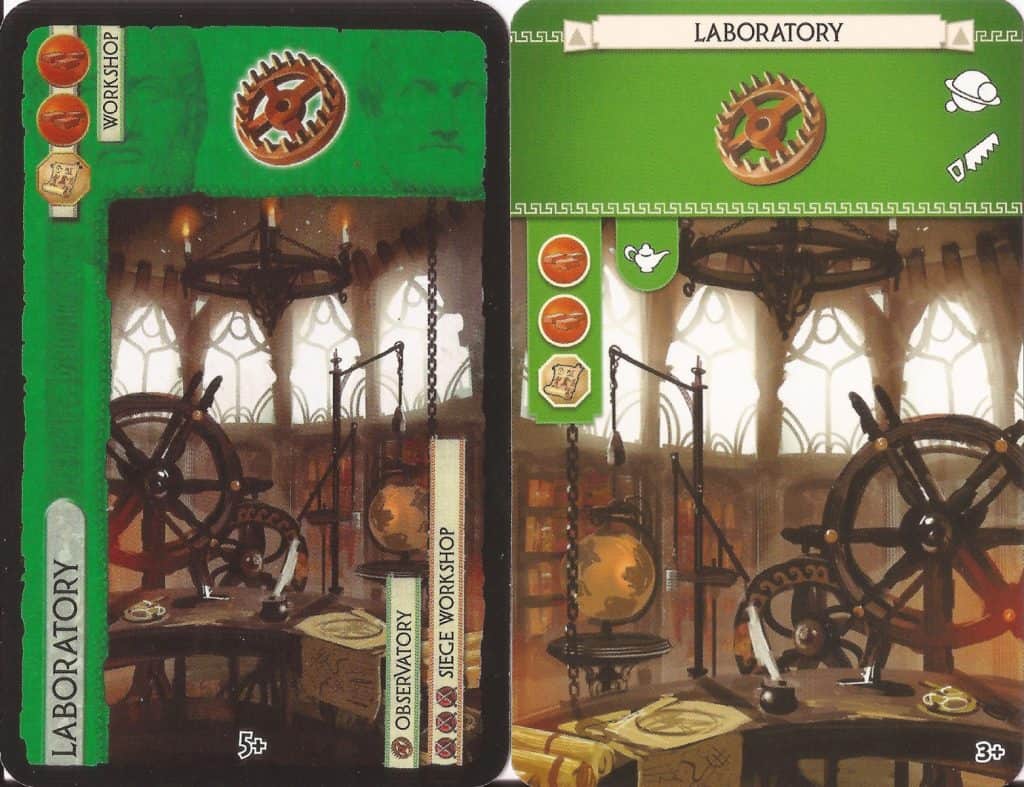 7 Wonders Laboratory cards