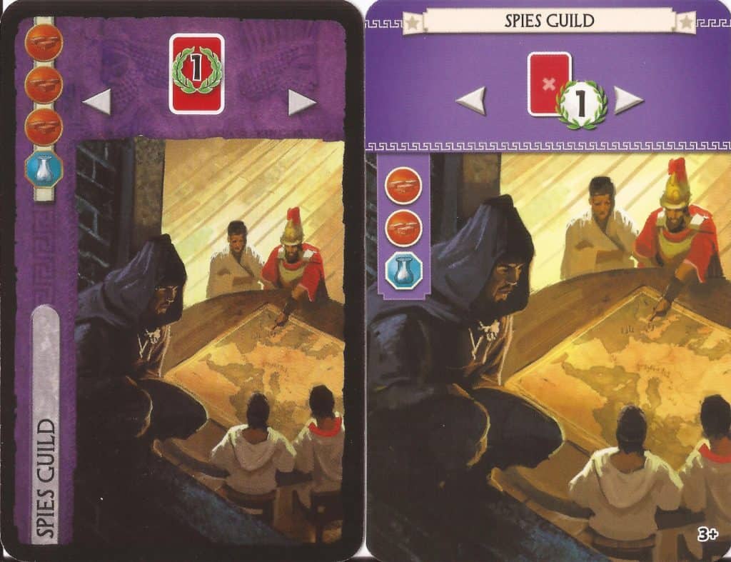 7 Wonders Spies Guild cards