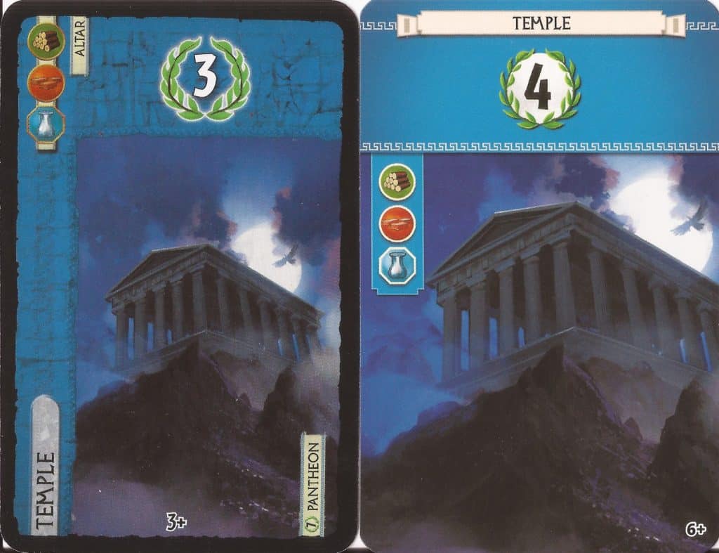 7 Wonders Temple cards