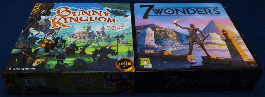Bunny Kingdom and 7 Wonders board games