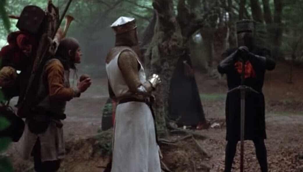Monty Python Arthur vs Black Knight