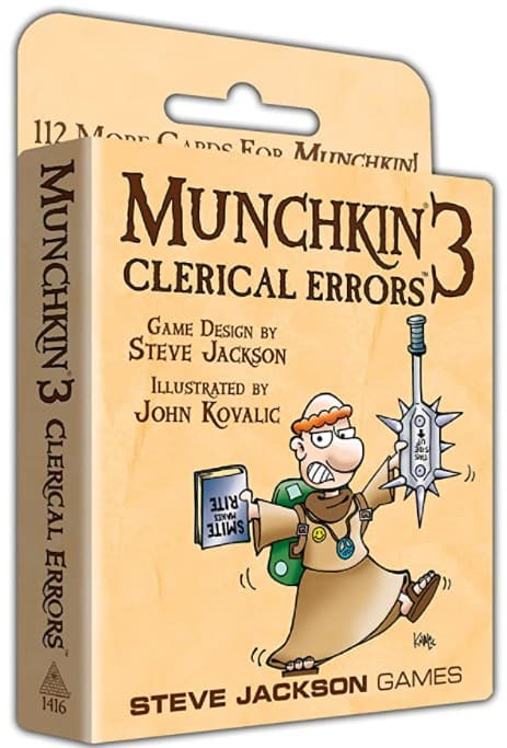Munchkin 3 clerical errors expansion