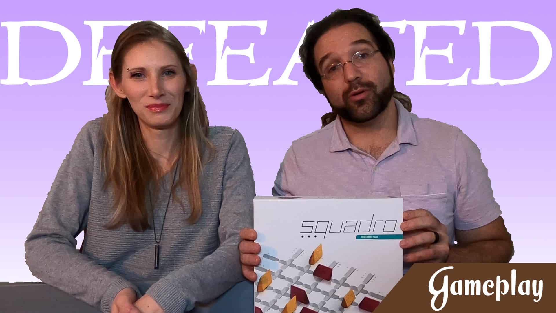 gaming couple with squadro board game