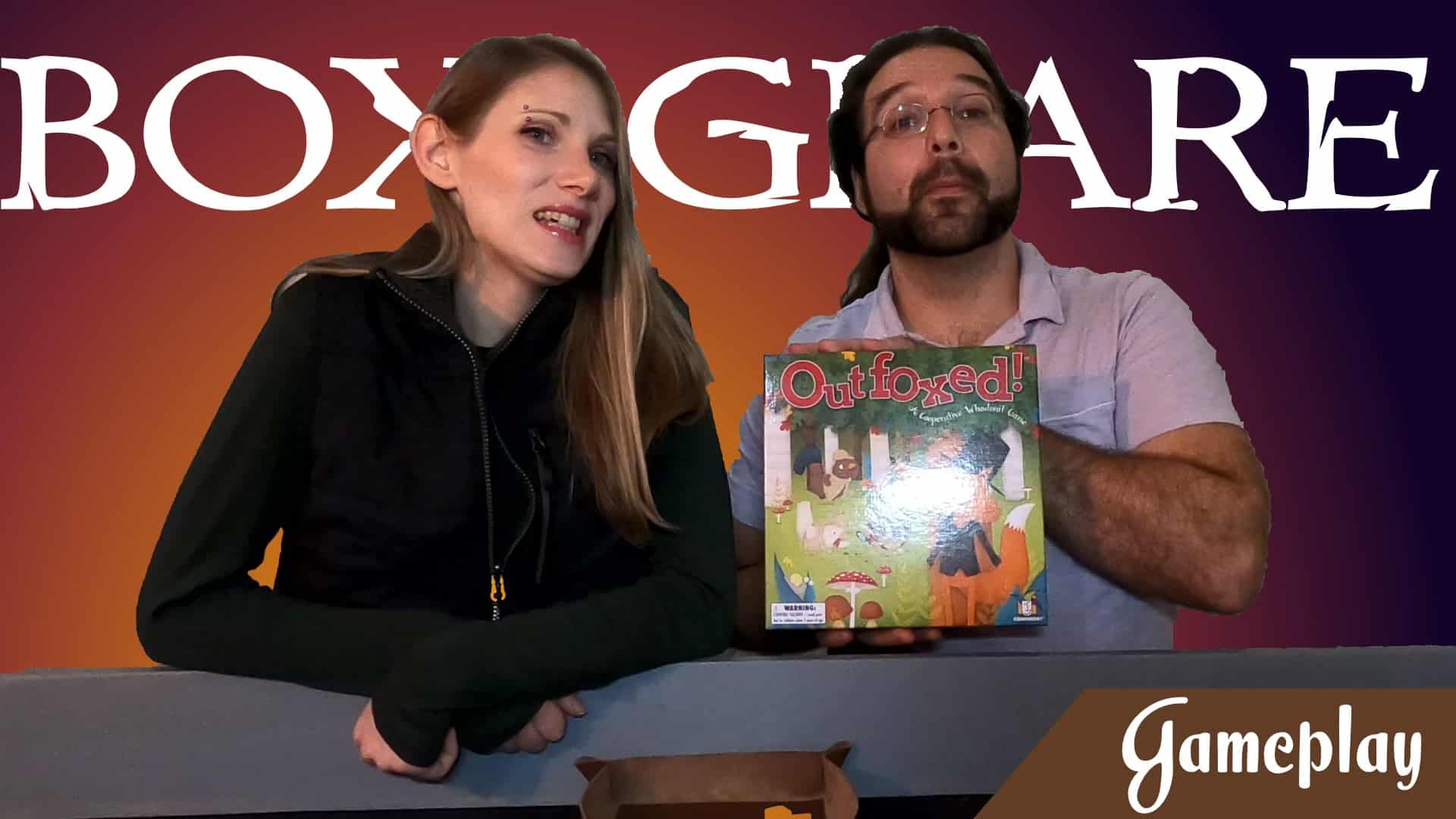 gamer couple outfoxed board game