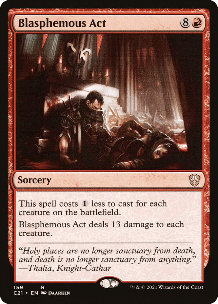 Blasphemous Act MTG card