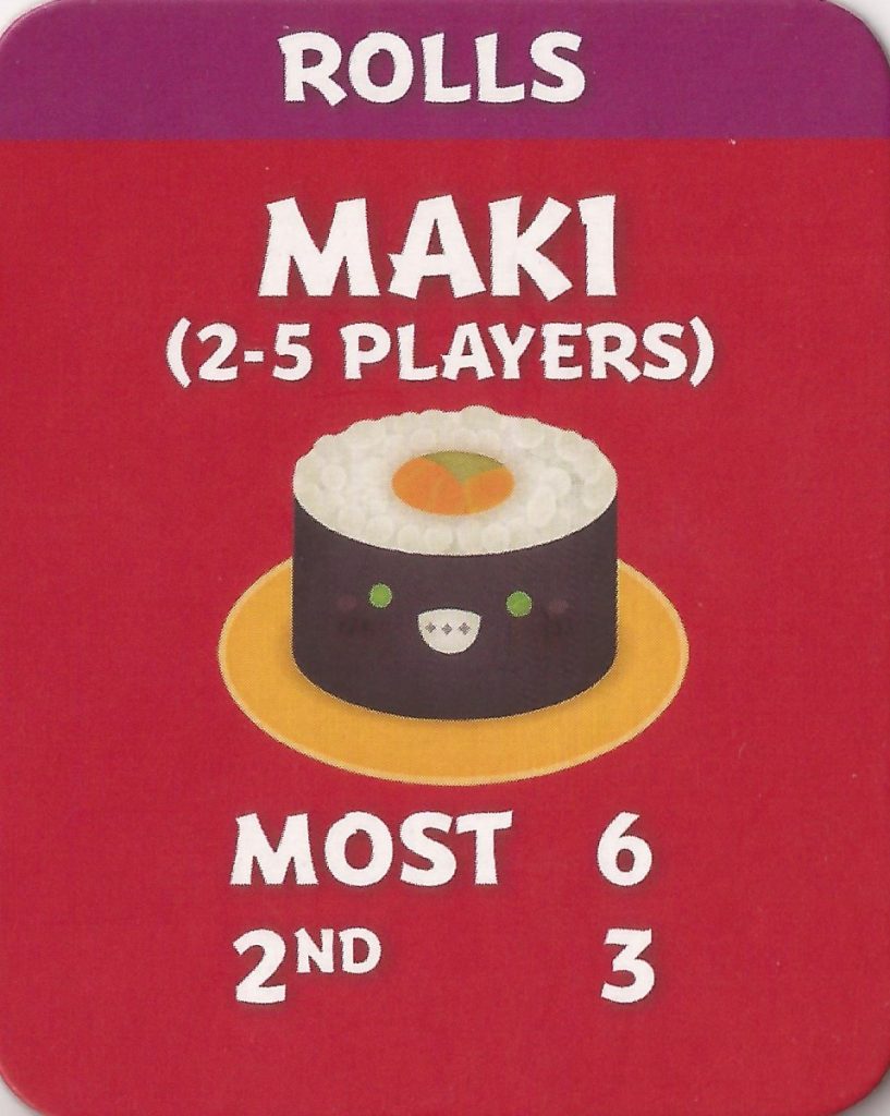 Sushi Go Party Maki Rolls tile (2-5 players)