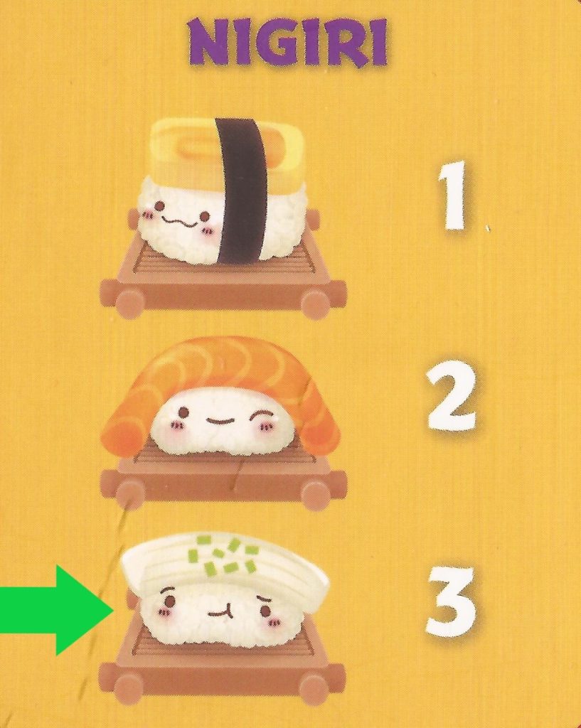 Sushi Go Party Squid Nigiri tile