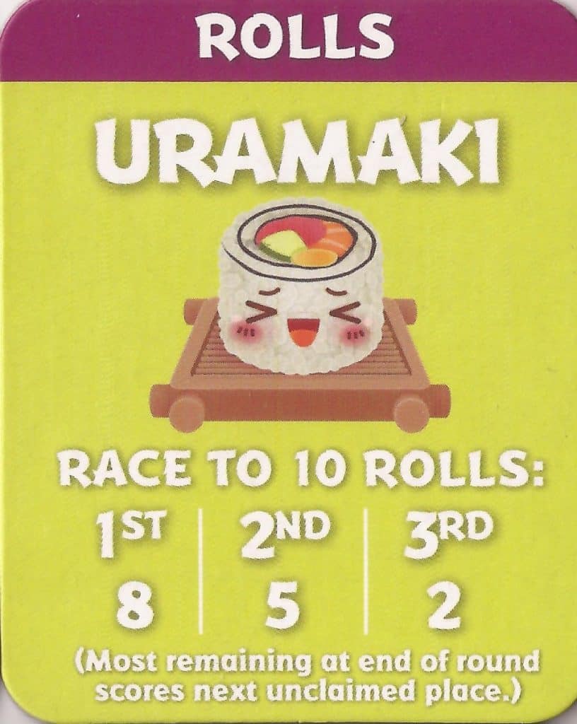 Sushi Go Party Uramaki Rolls tile