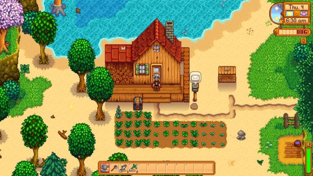 Stardew Valley Zoomed out beach farm