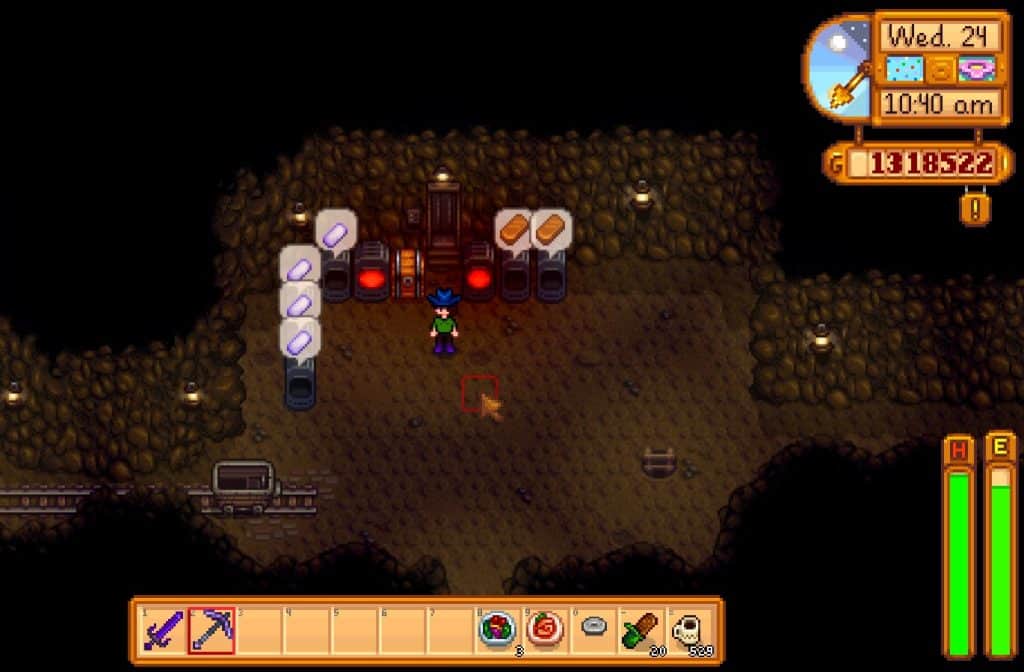 Stardew Valley Industrial Mine Setup