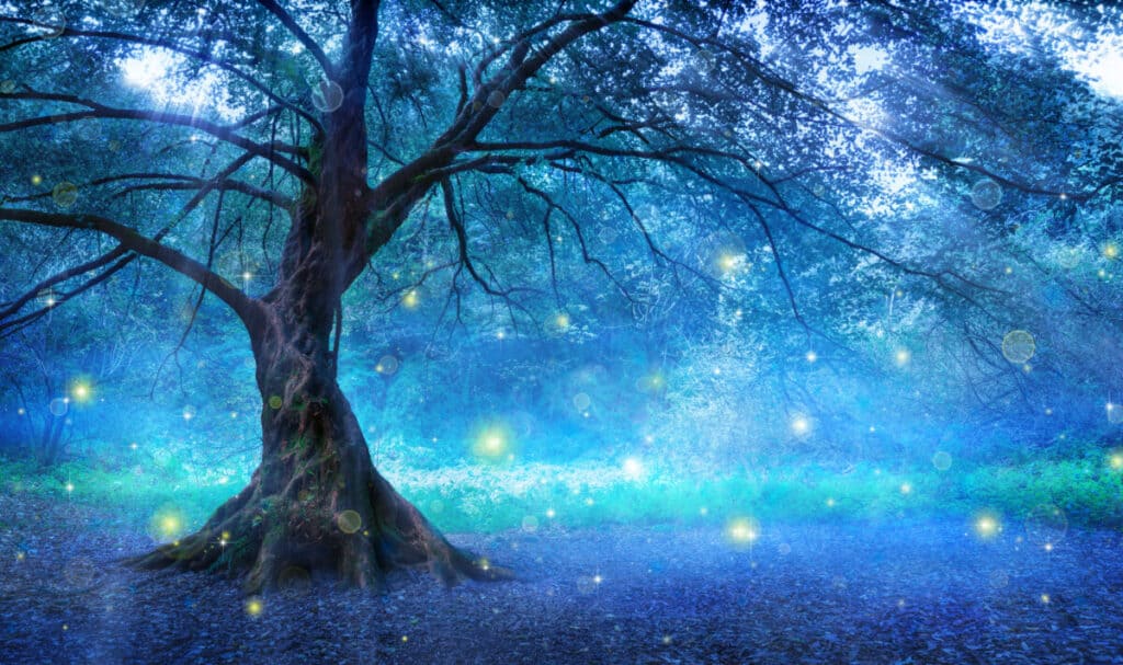 fairy tree in fey forest