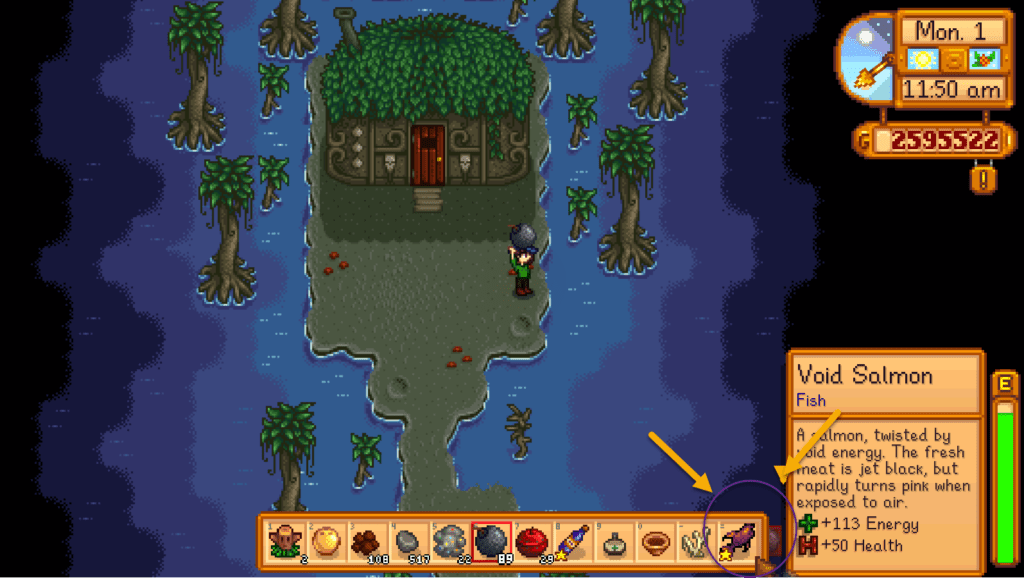 stardew valley void salmon gold star