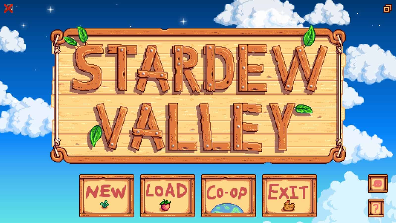 stardew valley opening screen