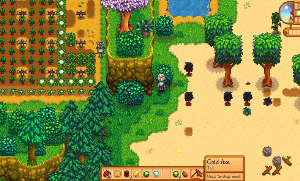 Beach Farm Bushes Stardew Valley