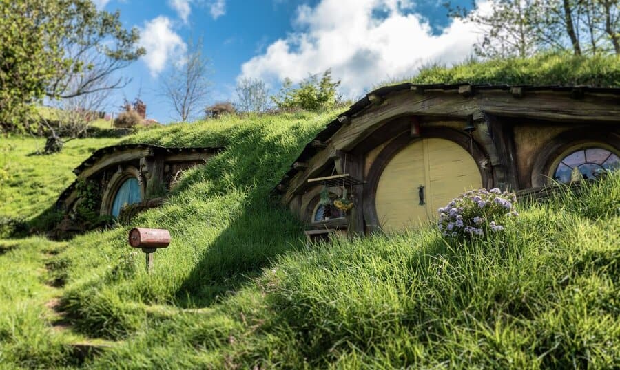 two hobbit houses