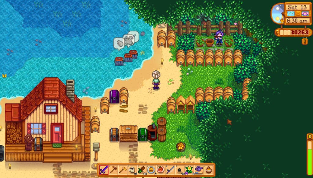 Abby trapped on Beach Farm