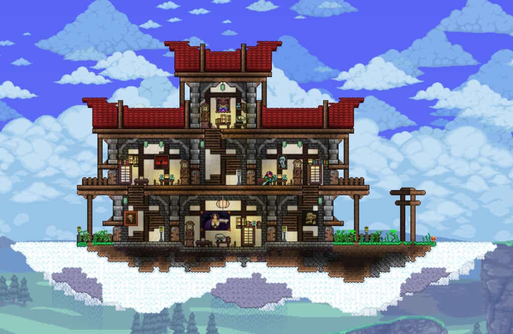 Terraria cloud house