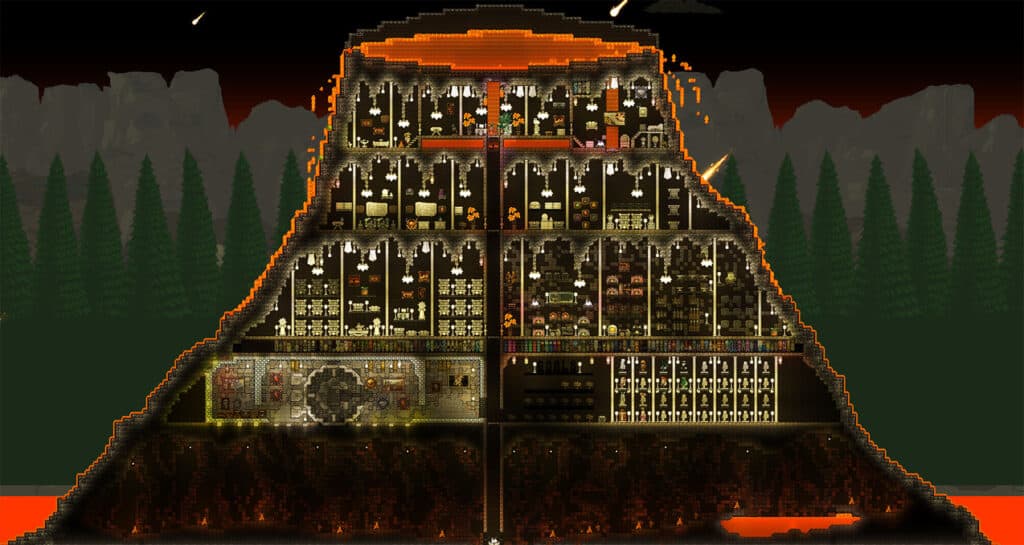 Terraria volcano base