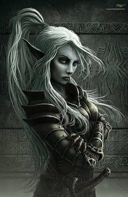 female drow fighter