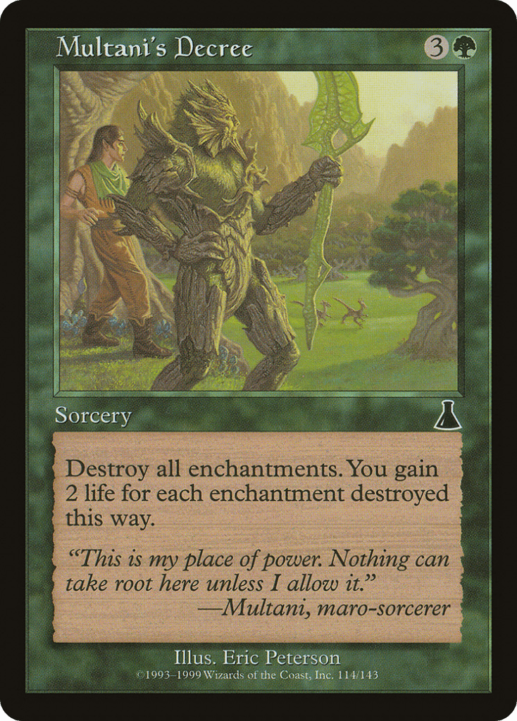 Multani's Decree MTG card