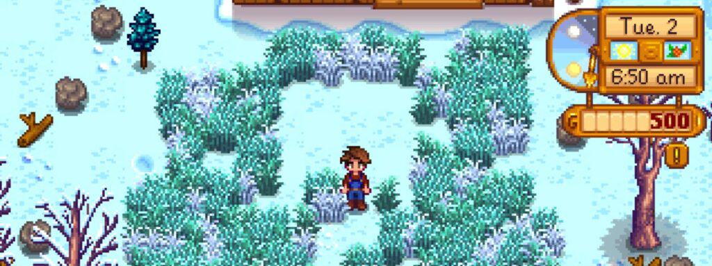 winter grass mod stardew valley