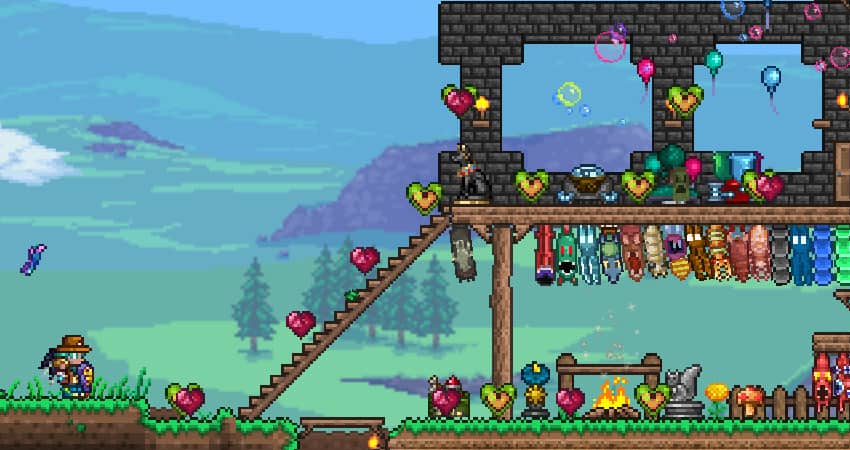 Terraria Life Crystals and Jungle Fruits