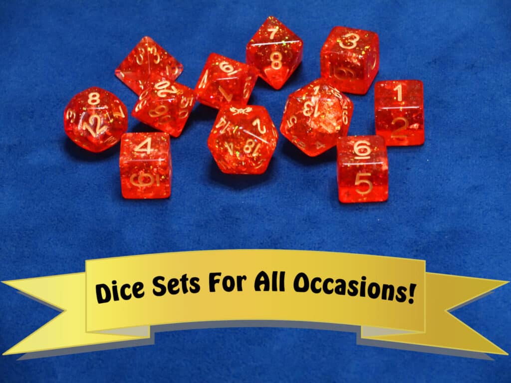 Skullsplitter orange dnd premium dice