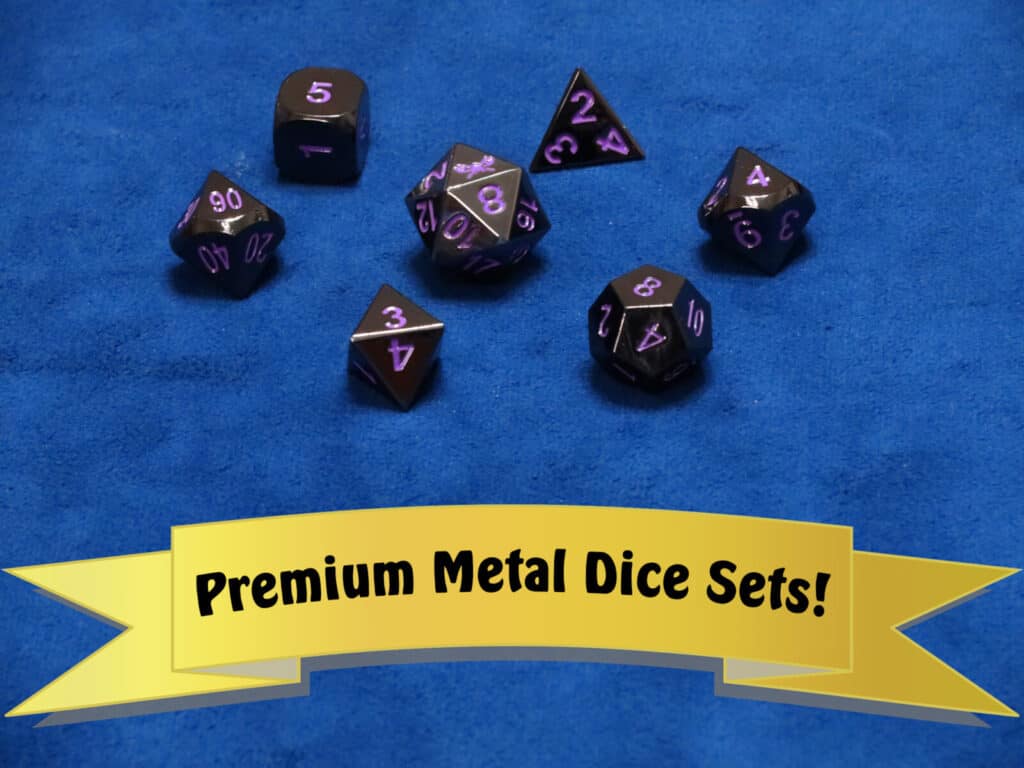 premium metal dnd dice