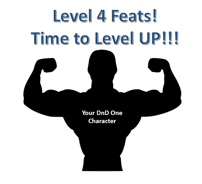 Level 4 DnD One Feats Graphic